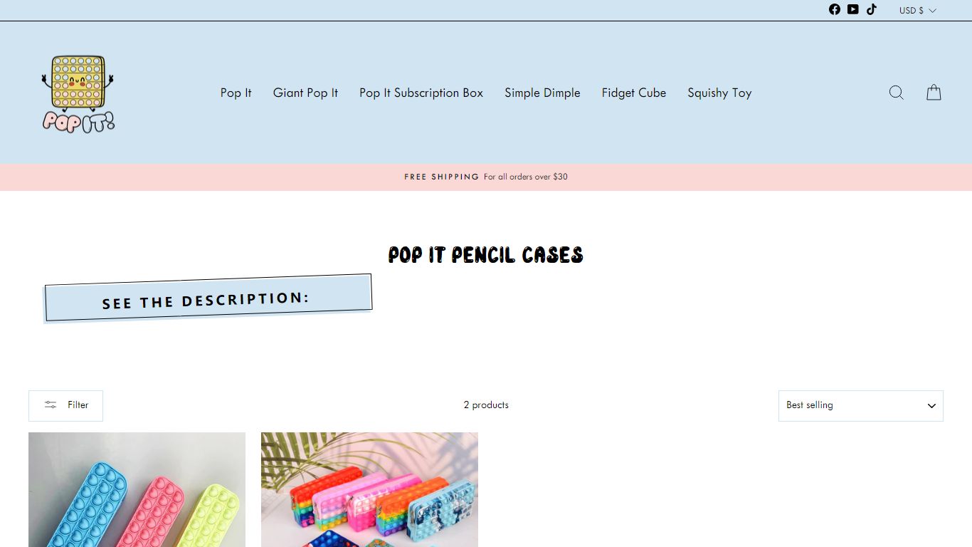 Pop It Pencil Cases – Pop Its Toys